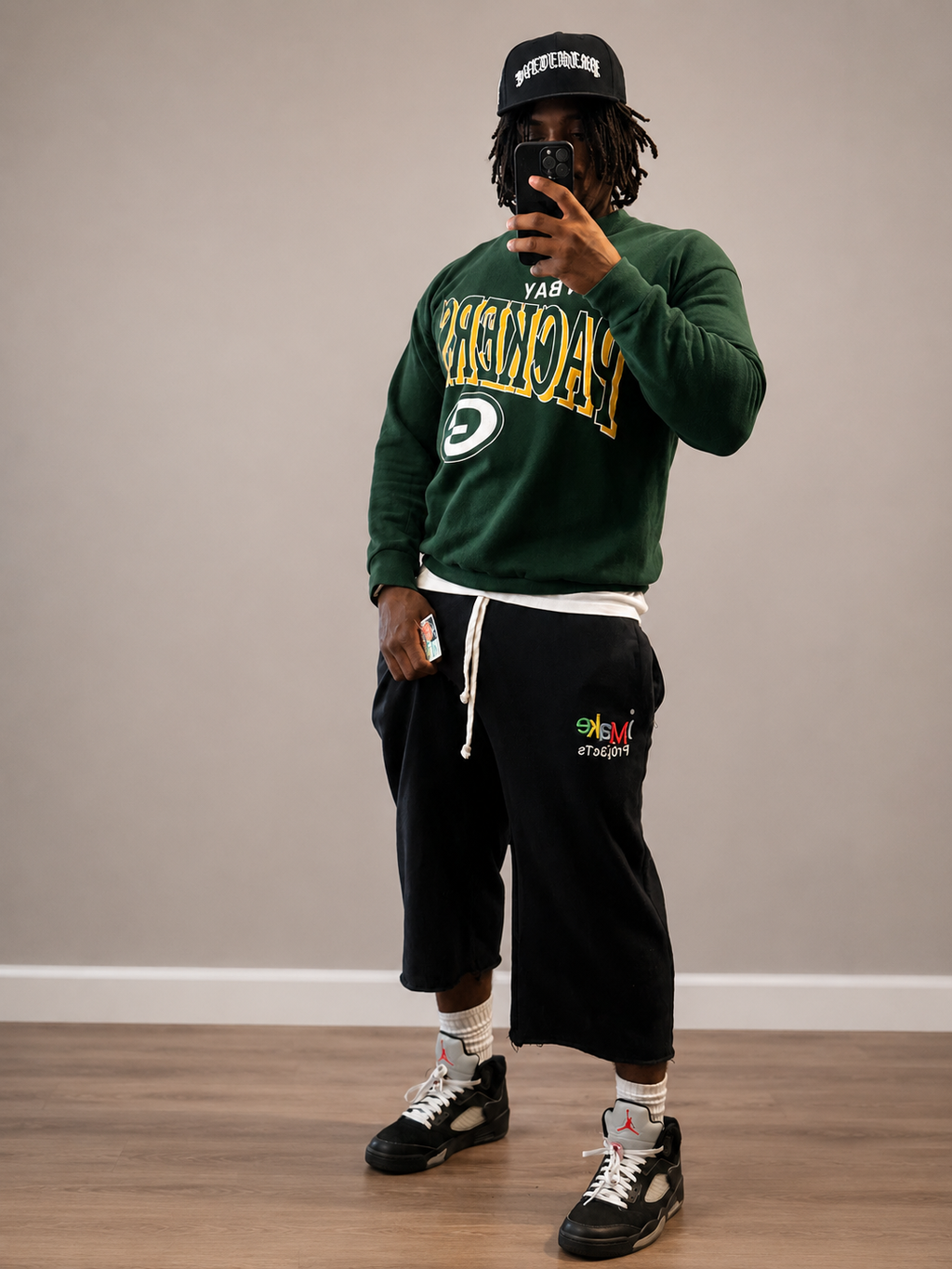 I Make Proj3cts Baggy SweatShorts